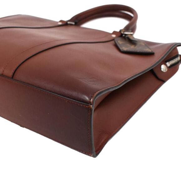 Louis Vuitton Sac Plat Horizontal Zip Briefcase Ombre Leather Acajous - Picture 5 of 8